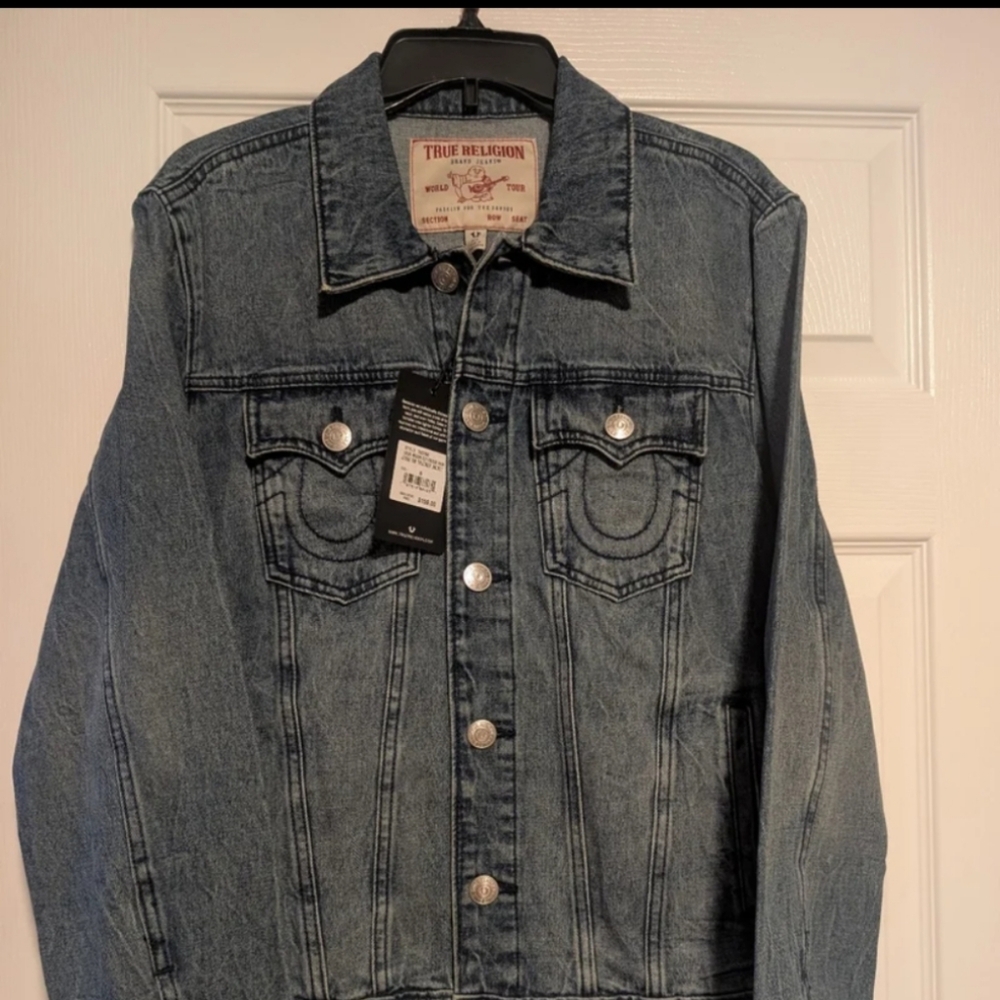 True Religion Jesse Single Needle Denim Trucker Jacket – Dreamy Wash